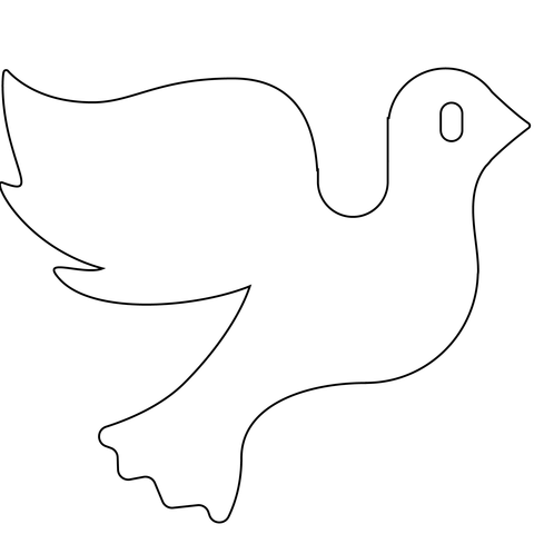 Dove Of Peace Emoji Coloring Page